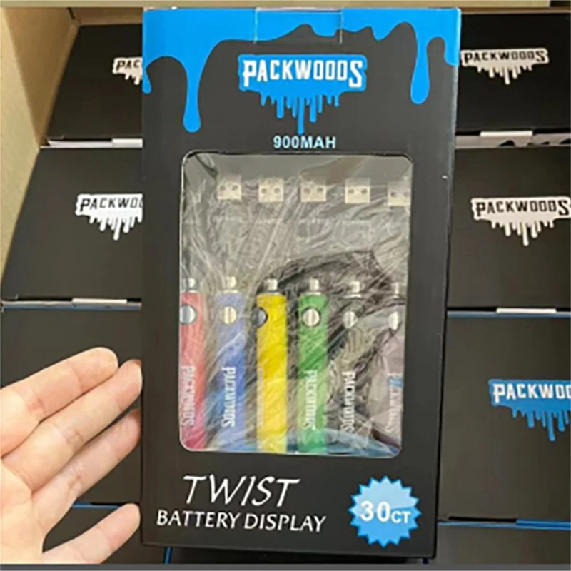 Packwoods twist battery 900mAh vape pen – 30 CT Display - E-cigarette ...